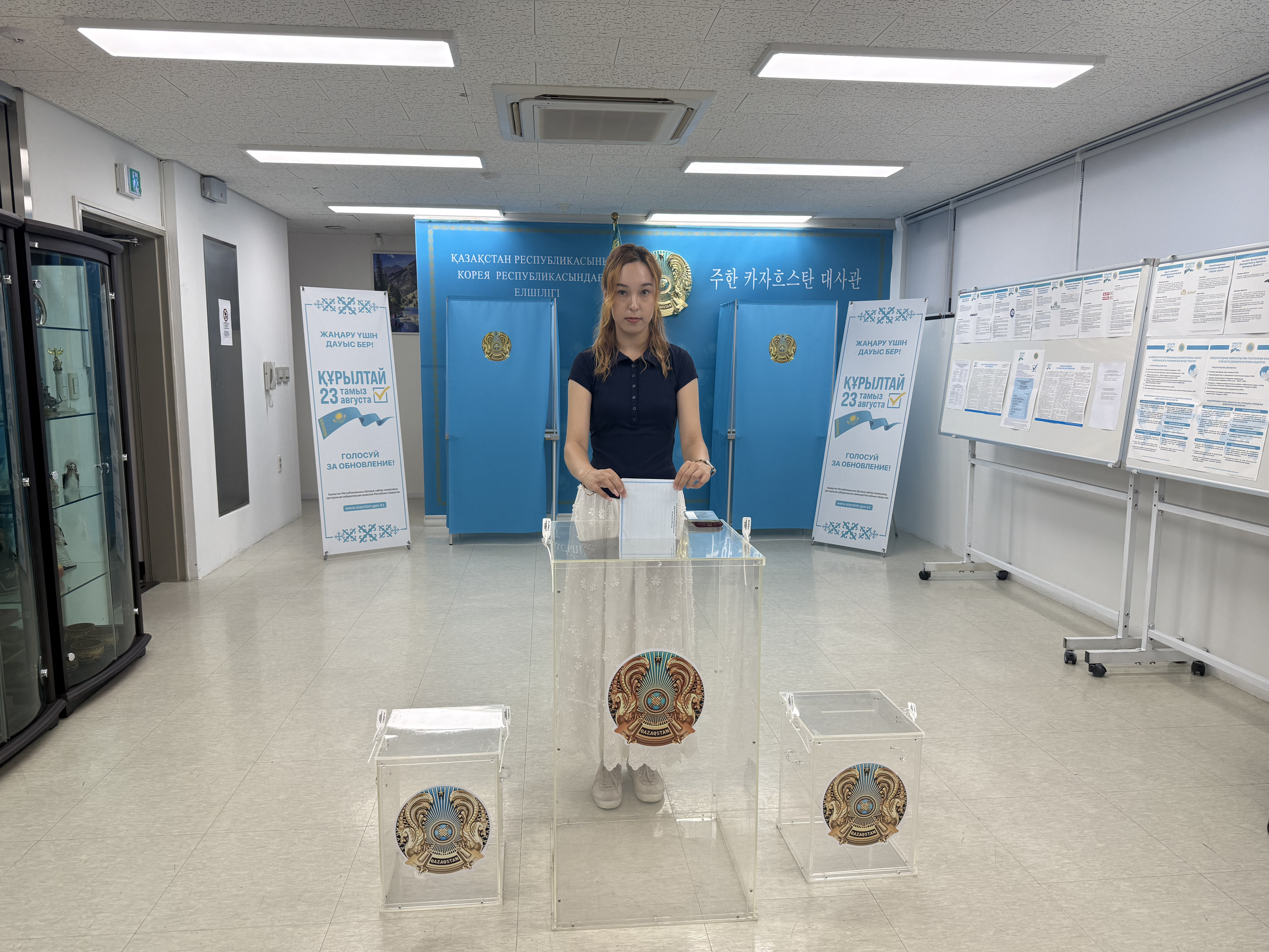 Казахстанцы в Южной Корее одними из первых проголосовали на выборах депутатов Курултая