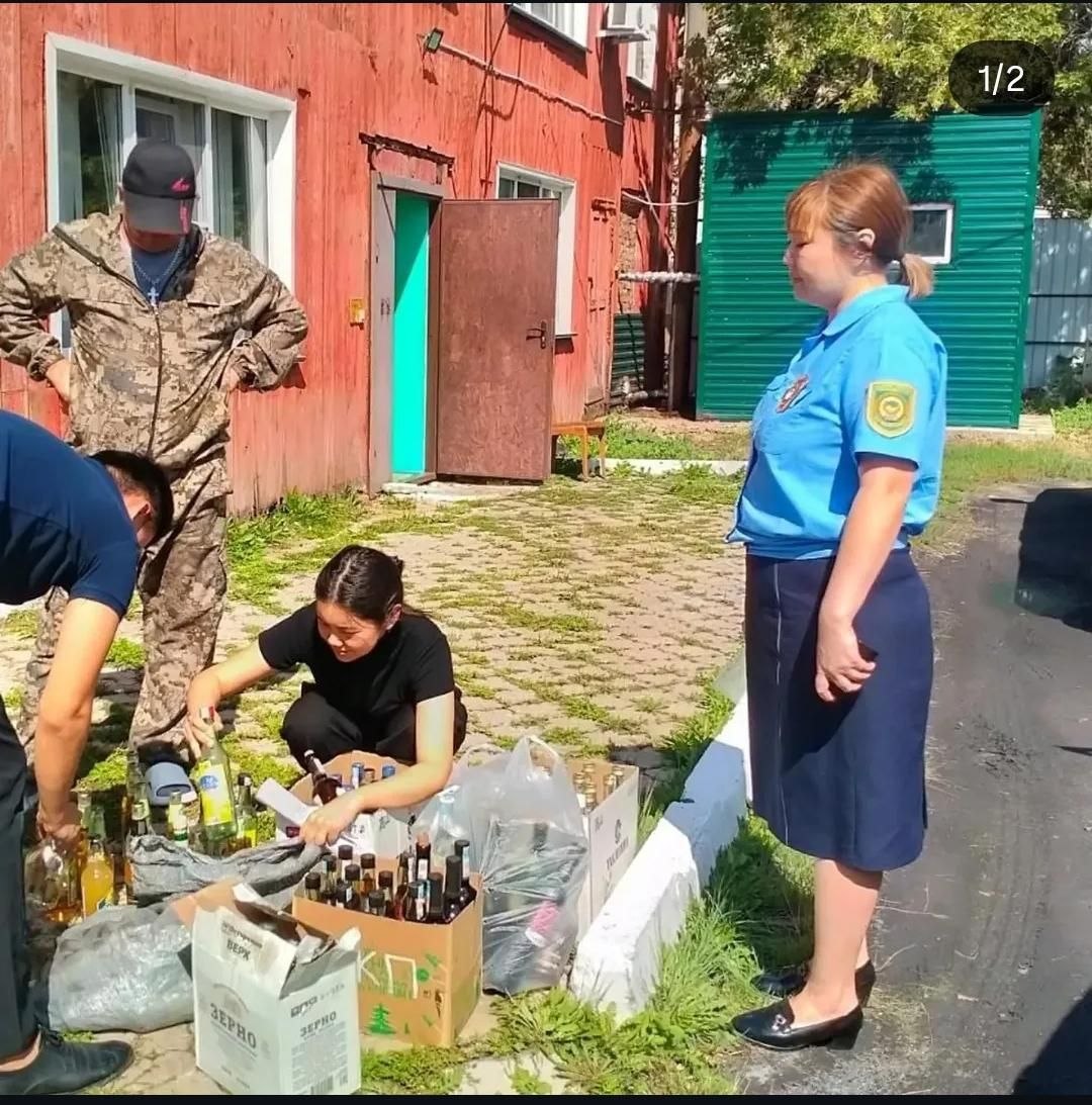 Спирттік өнімдерді алып қою және тәркілеу бойынша бірлескен іс-шара