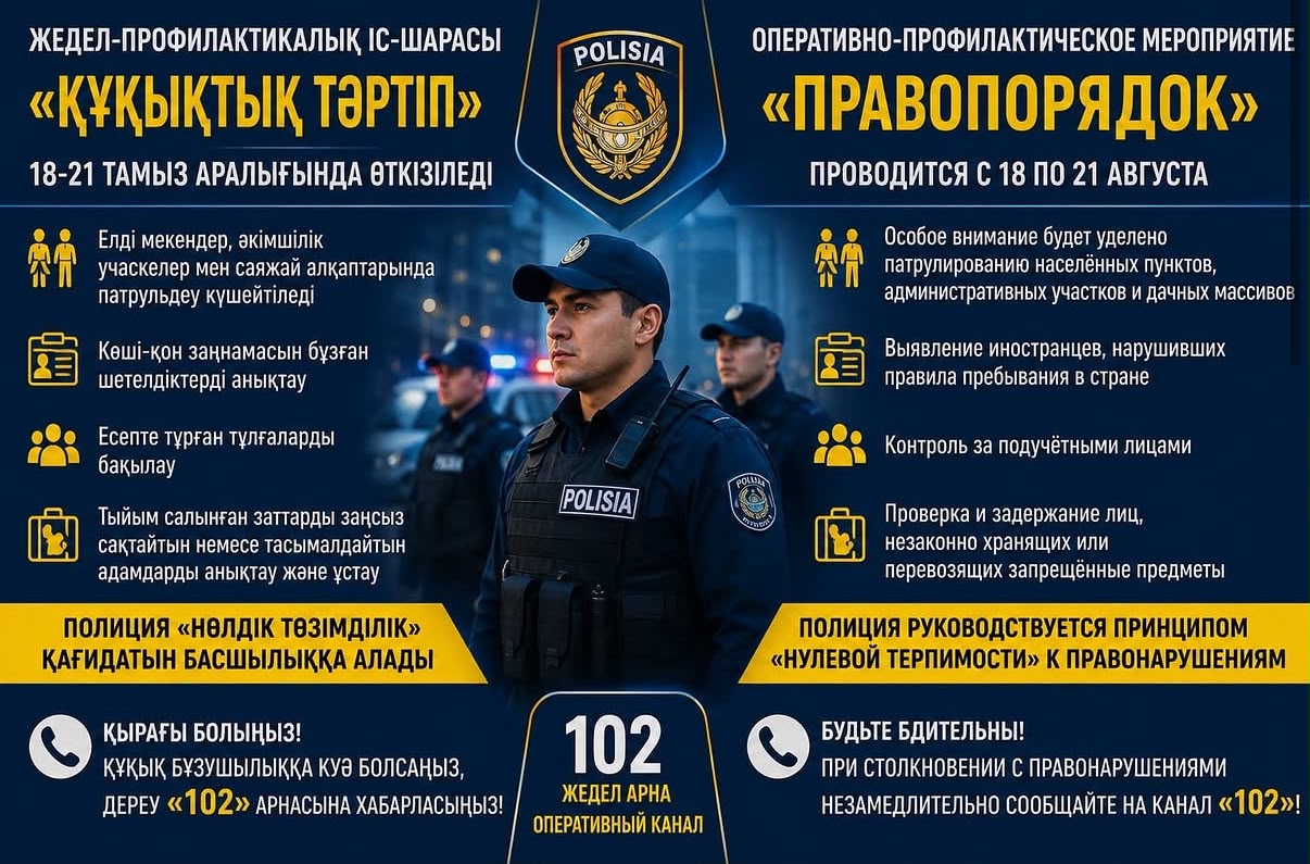 «Құқықтық тәртіп» жедел- профилактикалық іс-шарасы