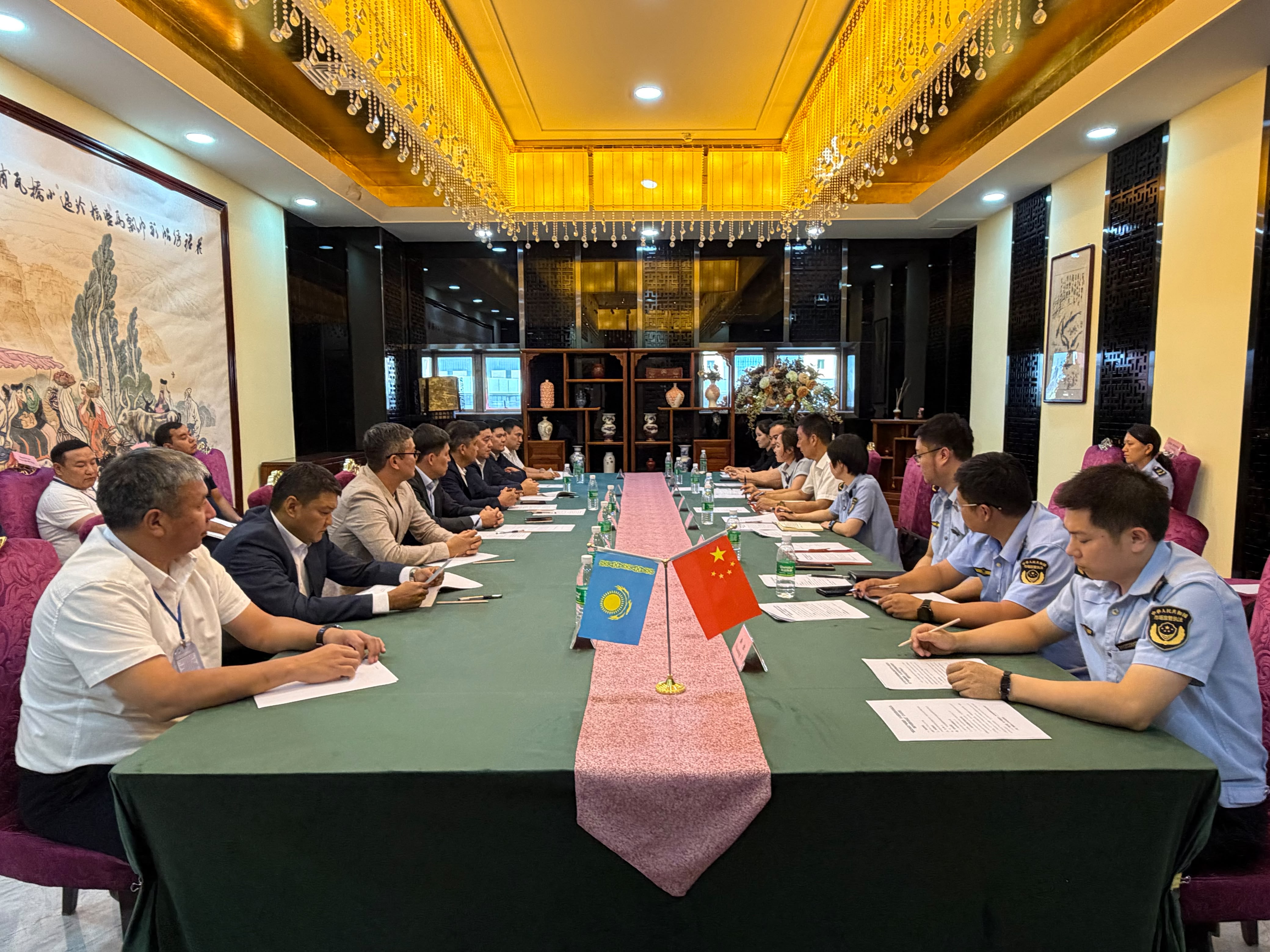 N.A. Baimuldinov, Deputy Head of the State Revenue Department for the Zhetisu Region, took part in an international meeting on intellectual property protection held at the “Khorgos” International Trade and Logistics Center