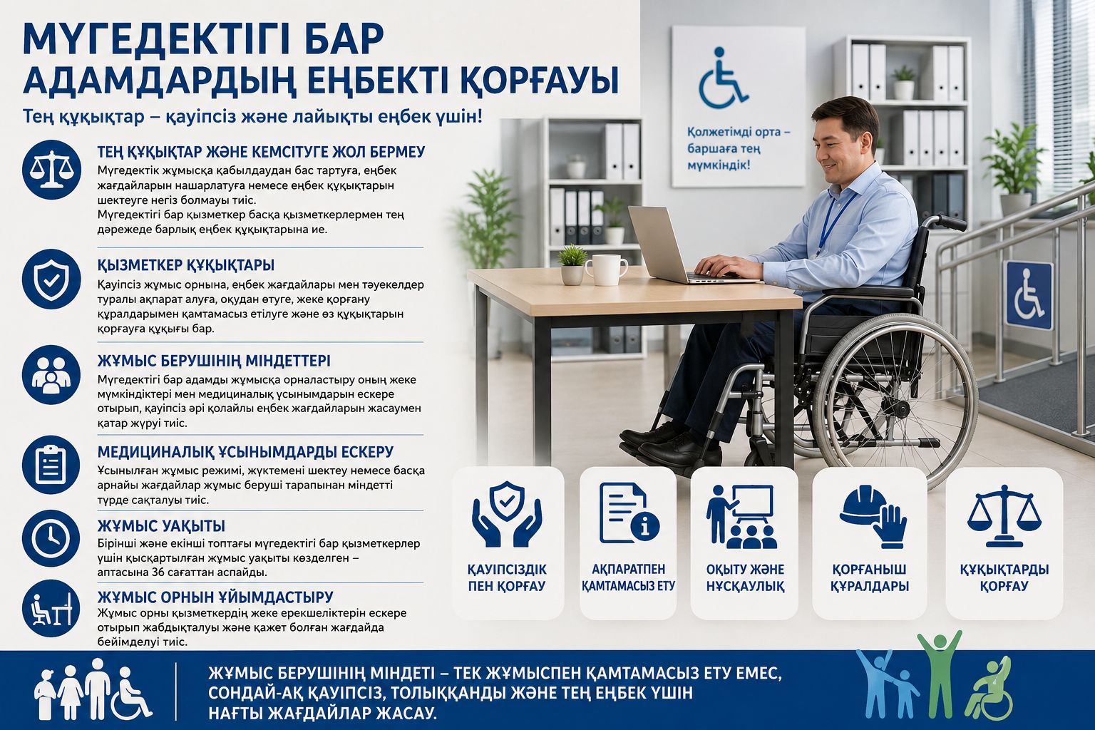 Мүгедектігі бар адамдардың еңбекті қорғауы