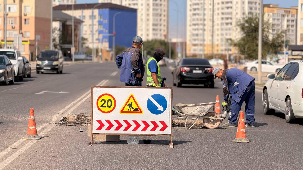 Тазалық және жөндеу: Ақтауда орталық жолдарды күтіп ұстау жұмыстары қарқынды