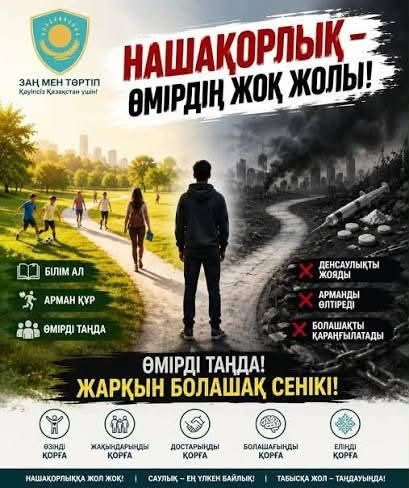 Нашақорлық қылмыстарына қарсы іс-қимыл – қоғамның қауіпсіздігі мен ұлт саулығын қорғауға бағытталған аса маңызды бағыт.